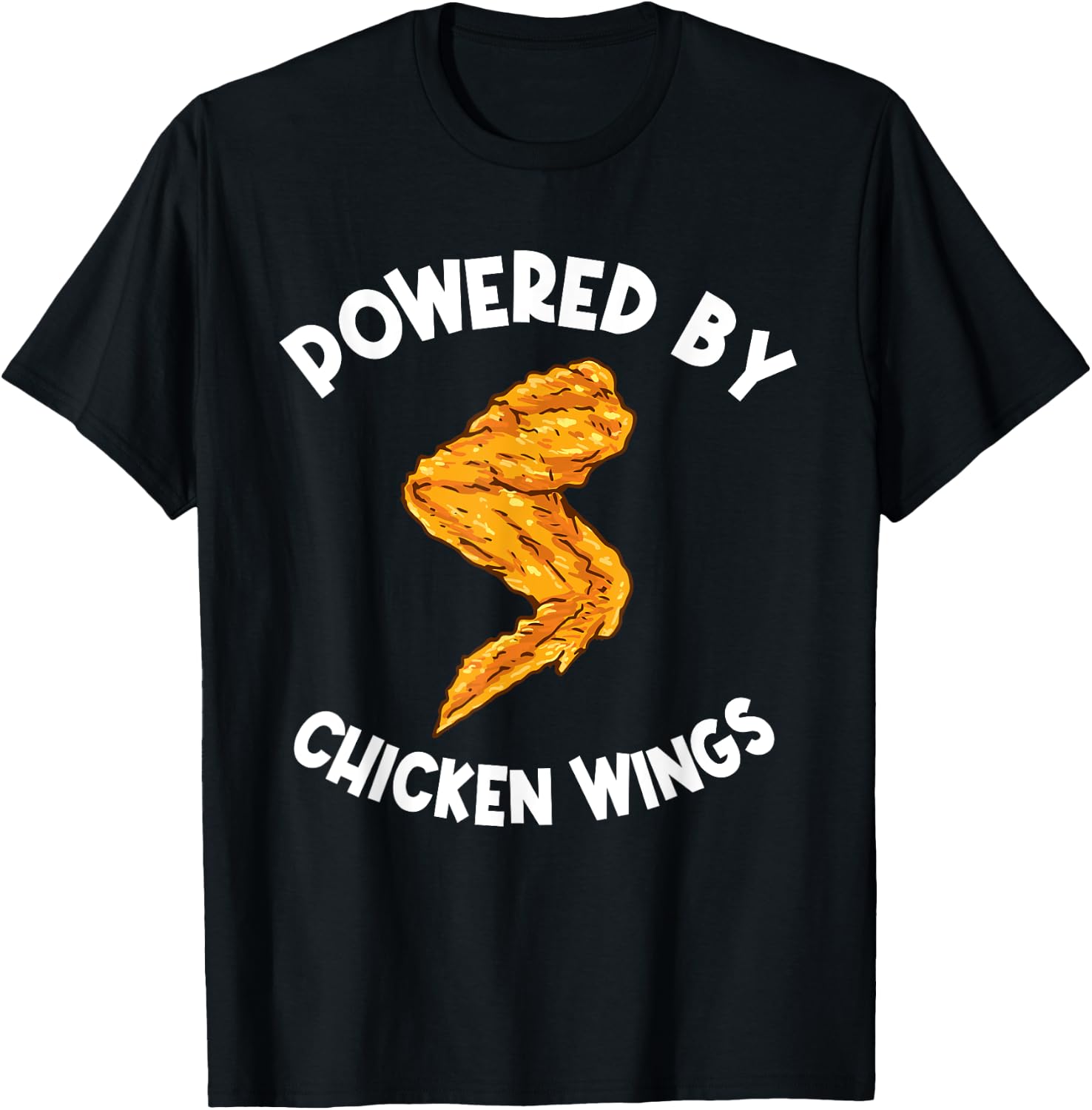 Funny Chicken Wings Apparel Fast Food Hot Wing T-Shirt - T-Shirt | Black