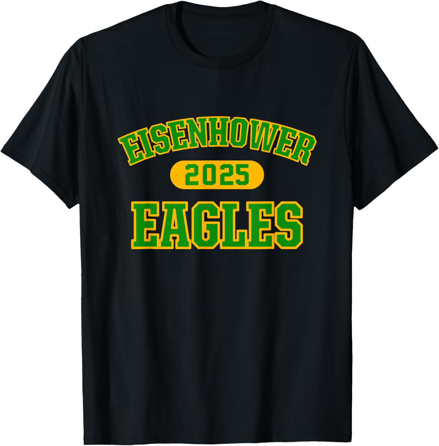 Eisenhower Eagles High School Arch 2025 T-Shirt - T-Shirt | Black