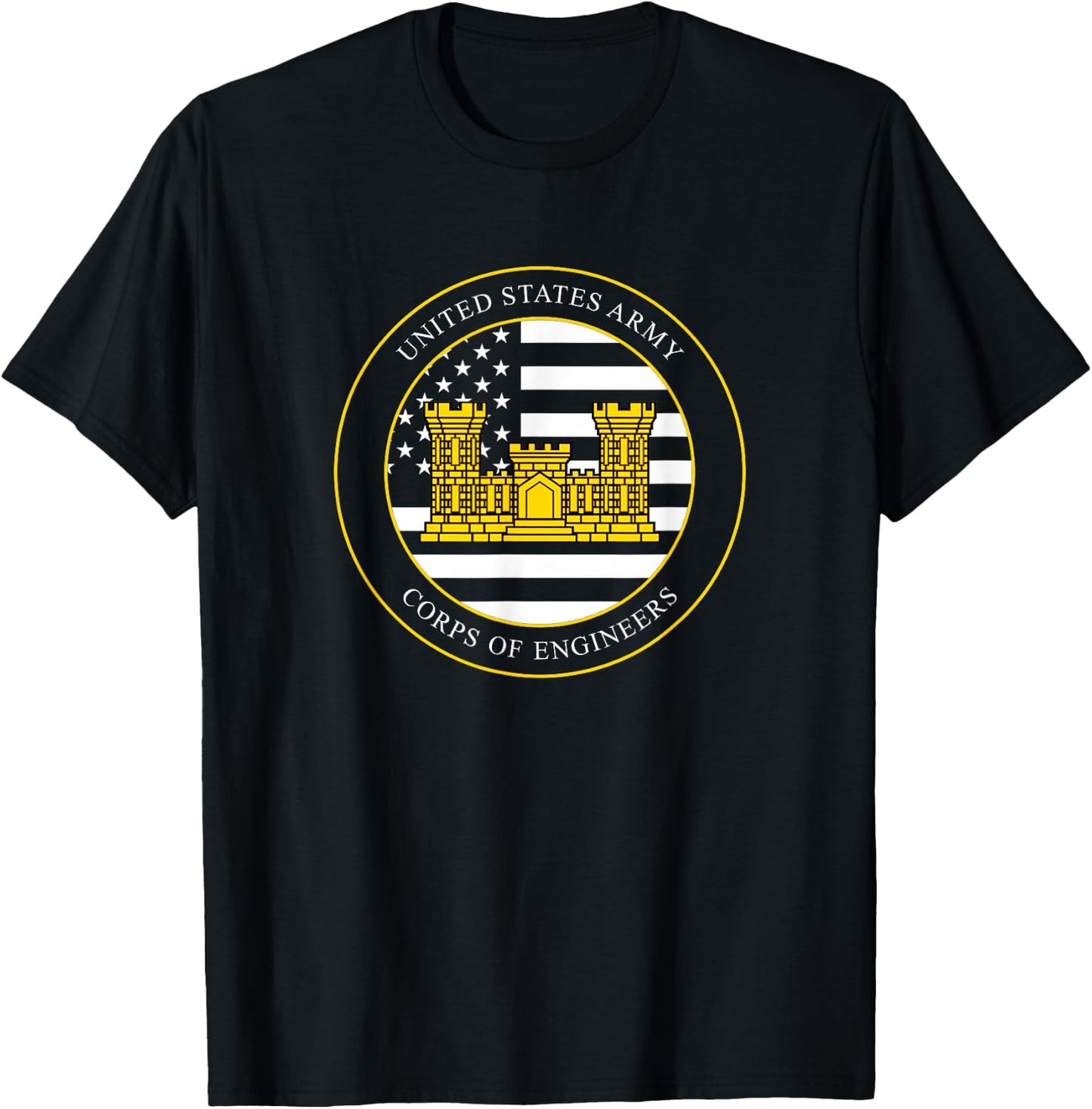 United States Army Corps of Engineers USACE T-Shirt - T-Shirt | Black