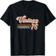 Vintage 1976 Retro Sunset Classic 50-Year-Old 50th Birthday T-Shirt - T-Shirt | Black