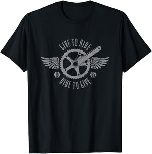 60 Year Old Mountain Biker 1965 Mountain Bike 60th Birthday T-Shirt - T-Shirt | Black
