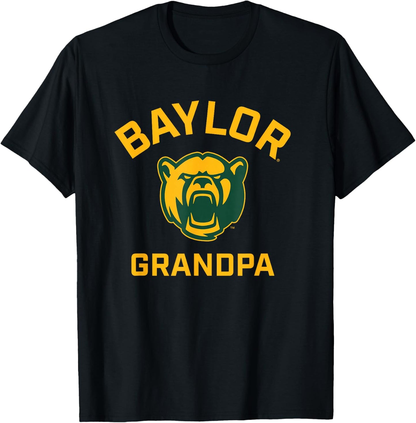 Baylor University Bears Arched Grandpa T-Shirt - T-Shirt | Black