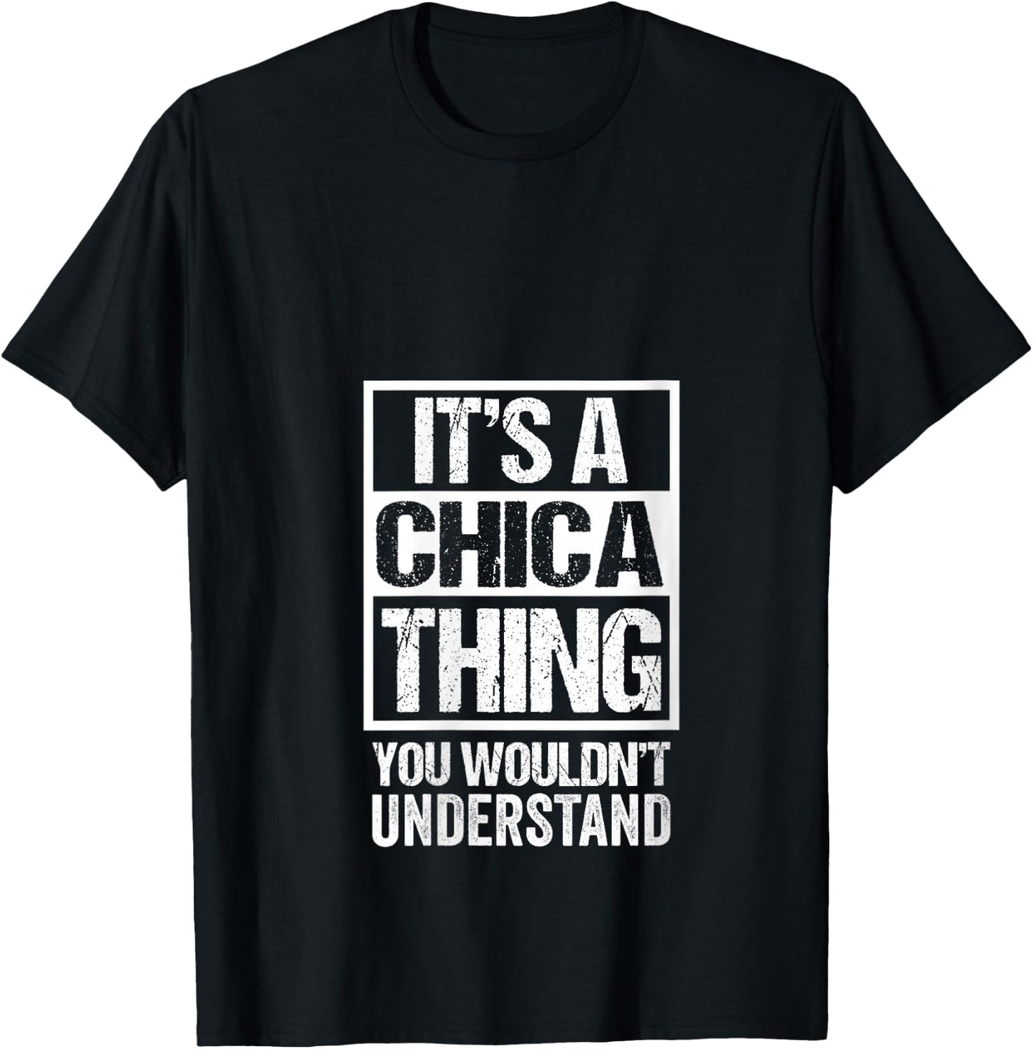 It's A Chica Thing You Wouldn't Understand V-Neck T-Shirt - T-Shirt | Black
