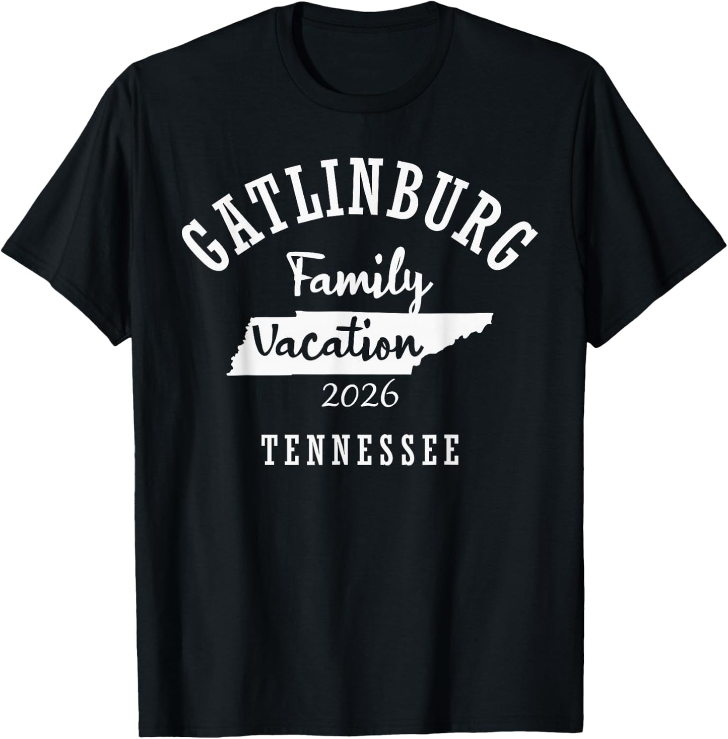 Gatlinburg Family Vacation 2026 - Gatlinburg Family Vacay 26 T-Shirt - T-Shirt | Black