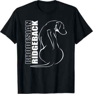Proud Rhodesian Ridgeback Profile Dog Ridgeback T-Shirt - T-Shirt | Black
