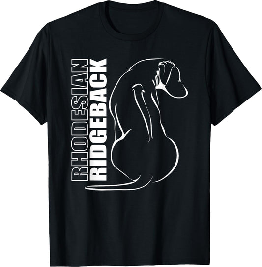 Proud Rhodesian Ridgeback Profile Dog Ridgeback T-Shirt - T-Shirt | Black