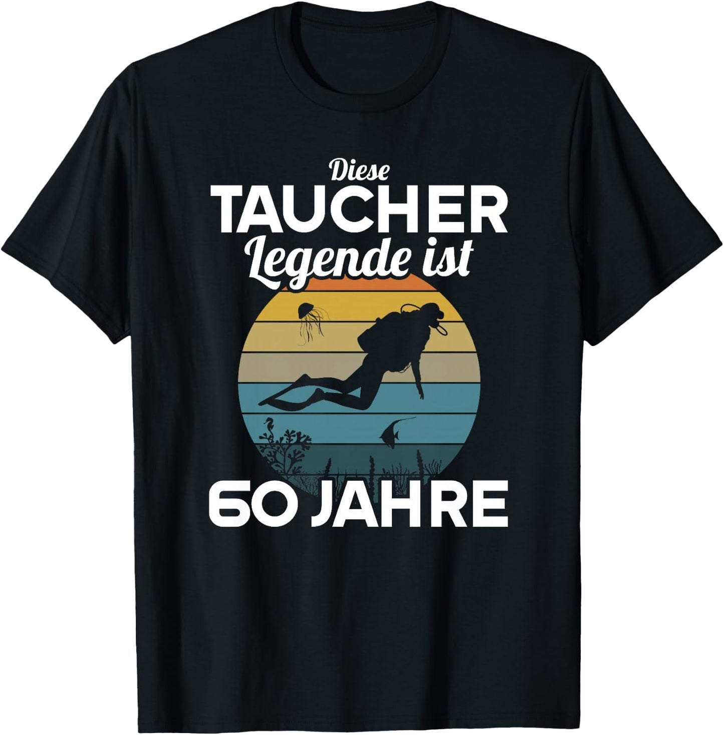 Diese Taucher Legende ist 60 Jahre 60 Geburtstag Taucherin Premium T-Shirt - T-Shirt | Black