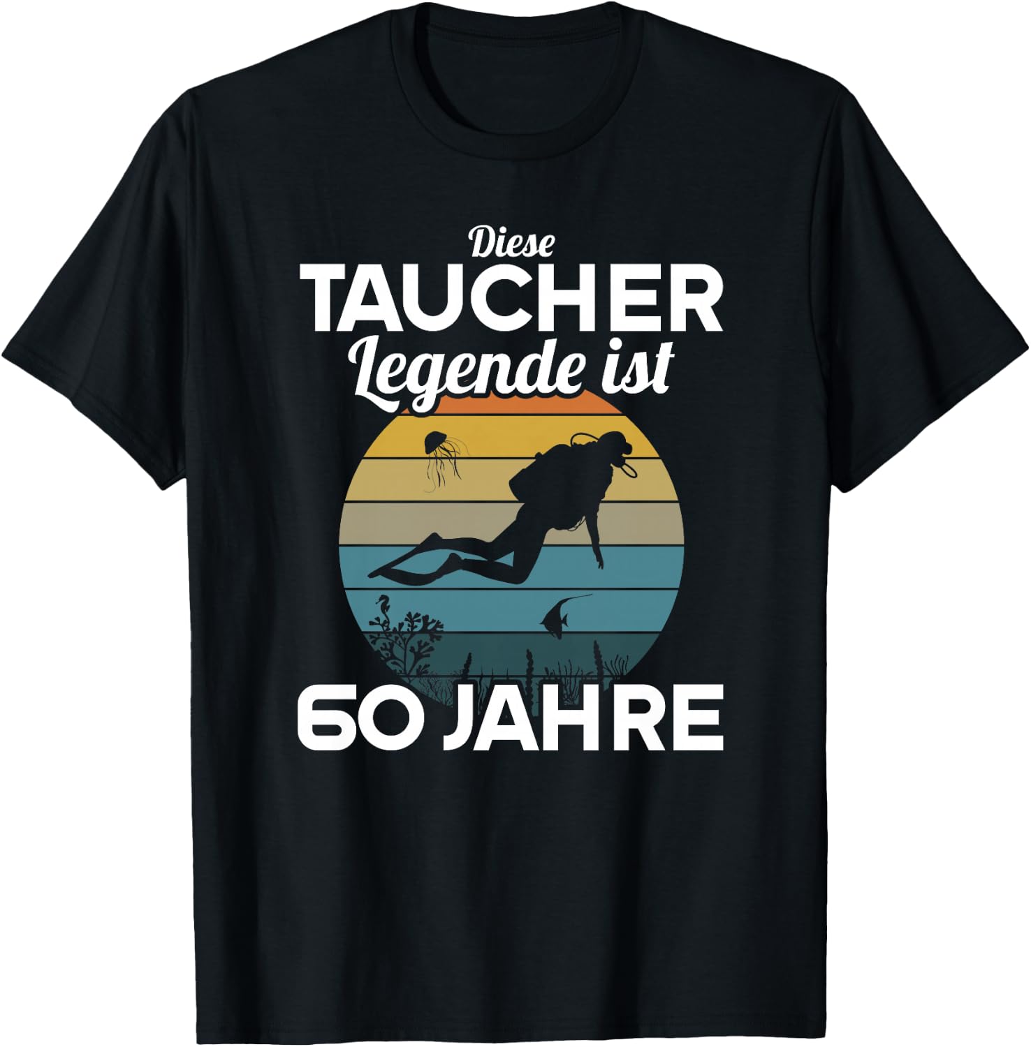 Diese Taucher Legende ist 60 Jahre 60 Geburtstag Taucherin Premium T-Shirt - T-Shirt | Black