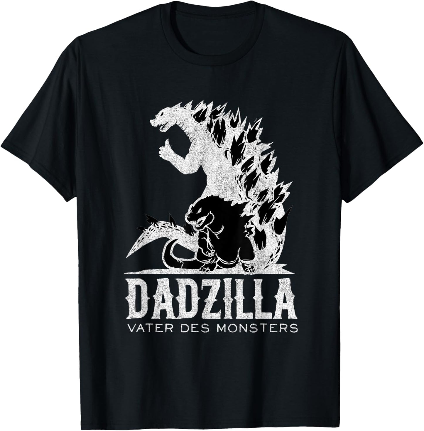 Dadzilla Father of the Monster Funny Dad Father T-Shirt - T-Shirt | Black