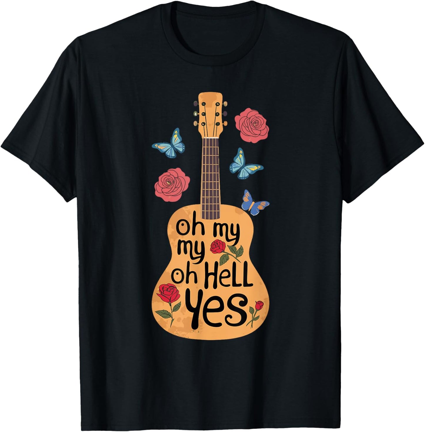 !RALUPOP OH MY MY OH HELL YES | Music , Small, Blue T-Shirt - T-Shirt | Black