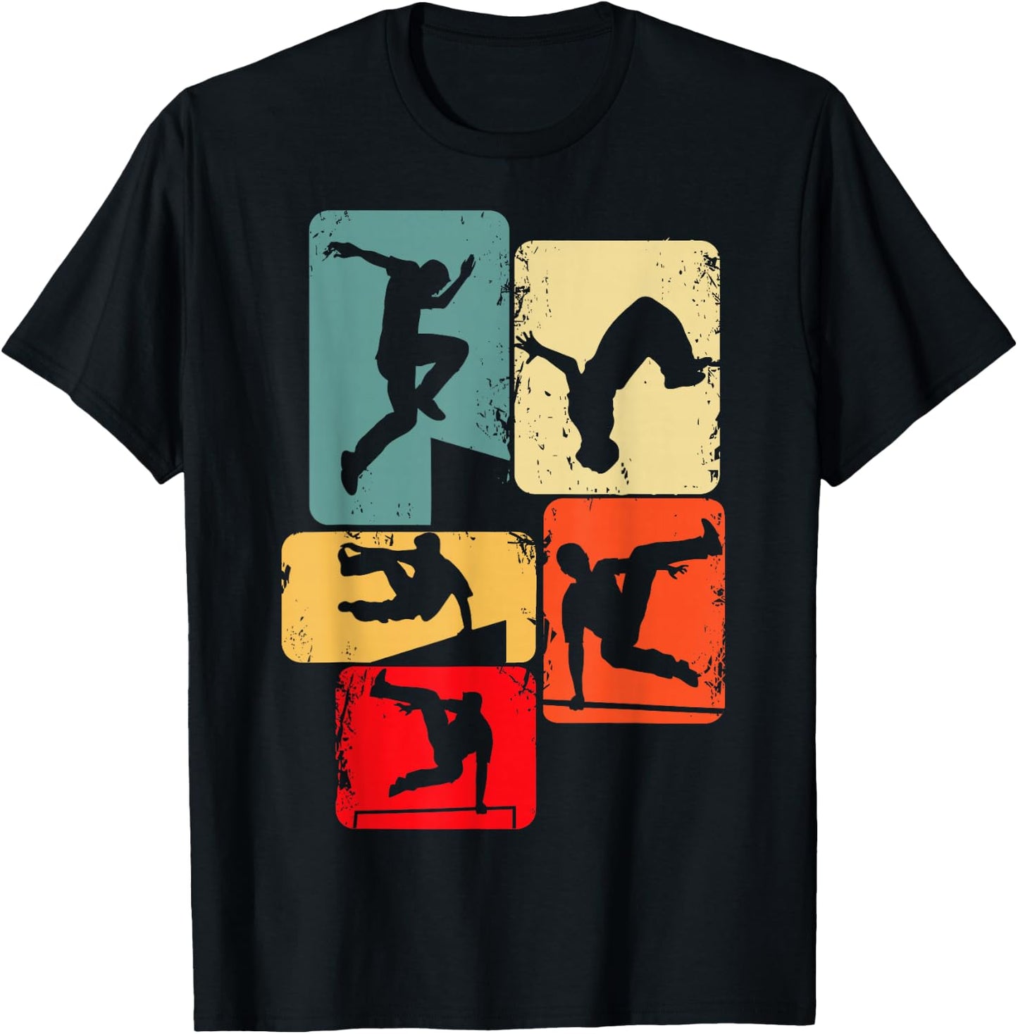 Parkour Parcouring Parcour Kinder Jungen T-Shirt - T-Shirt | Black
