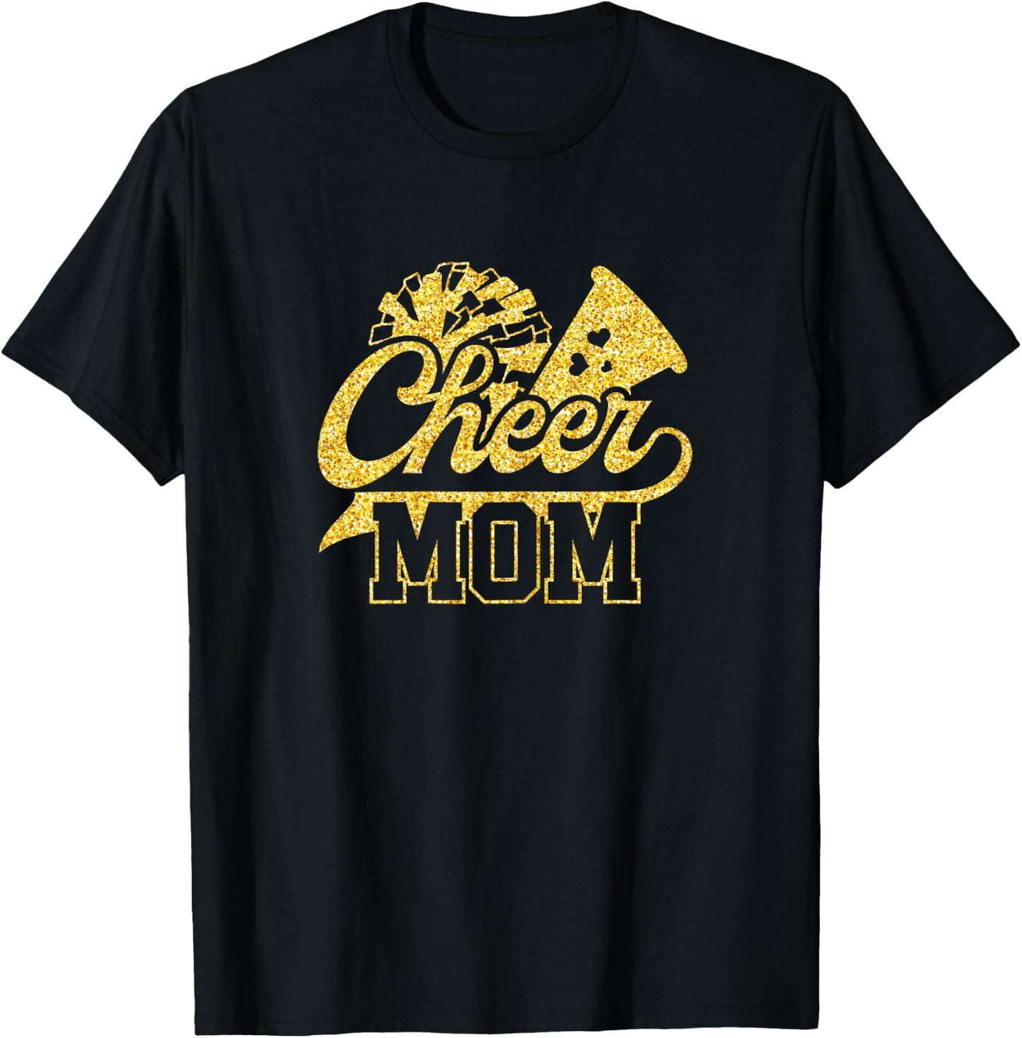 Cheer Mom Cheerleading Cheerleader Mama , black T-Shirt - T-Shirt | Black