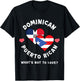 Dominican Puerto Rican What's Not To Love Heart Flags T-Shirt - T-Shirt | Black
