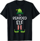 Bearded Elf Matching Christmas For Family Uncle Dad T-Shirt - T-Shirt | Black