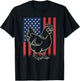 Chicken Lover Farmer Farm Animal 4th of July T-Shirt - T-Shirt | Black