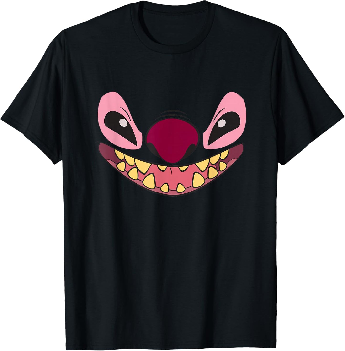 Disney Lilo & Stitch Big Leroy Alien Face T-Shirt - T-Shirt | Black