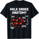 Funny Milk Snake Mom Milk Snake Dad Adult Cotton Blend Black Small Modern Snake Themed Milk Snake Anatomy Owner Lover T-Shirt - T-Shirt | Black