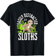 Easily Distracted by Sloths Design T-Shirt - T-Shirt | Black
