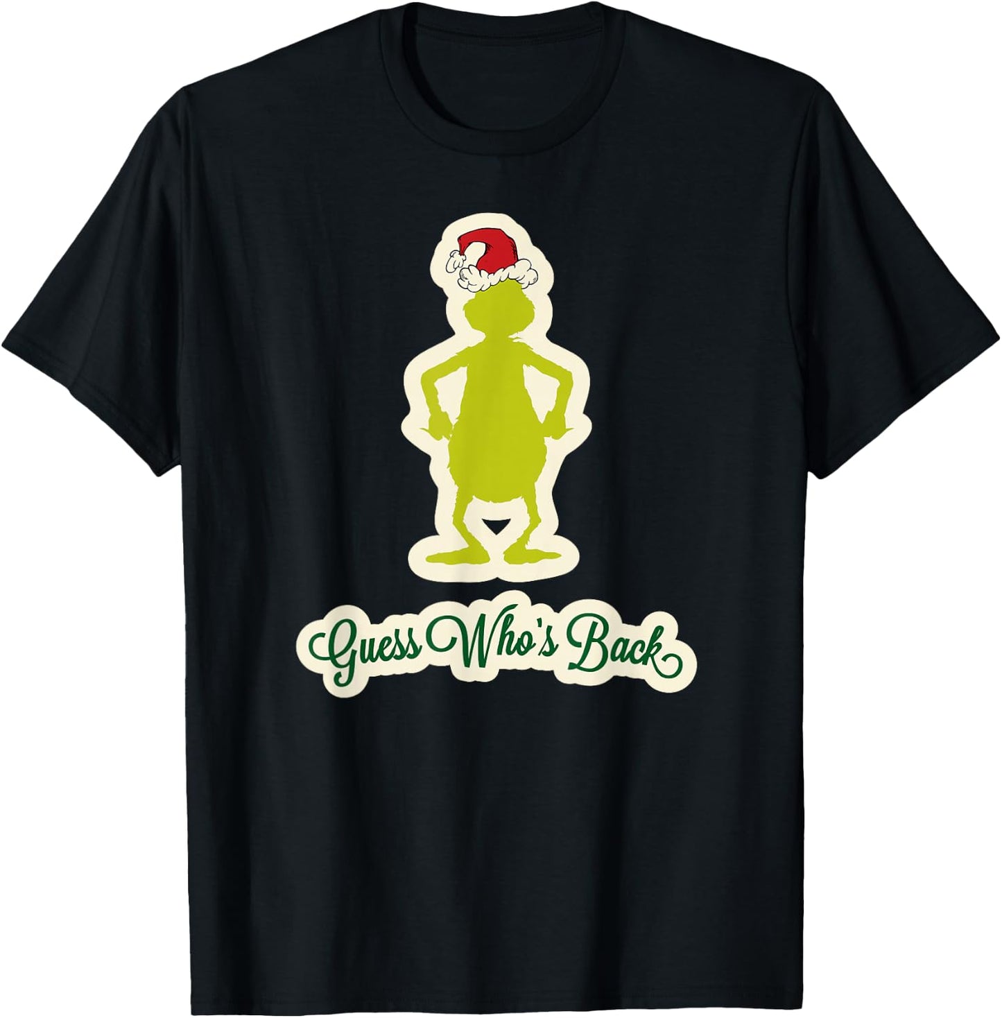 Dr. Seuss Grinch Guess Who's Back T-Shirt - T-Shirt | Black