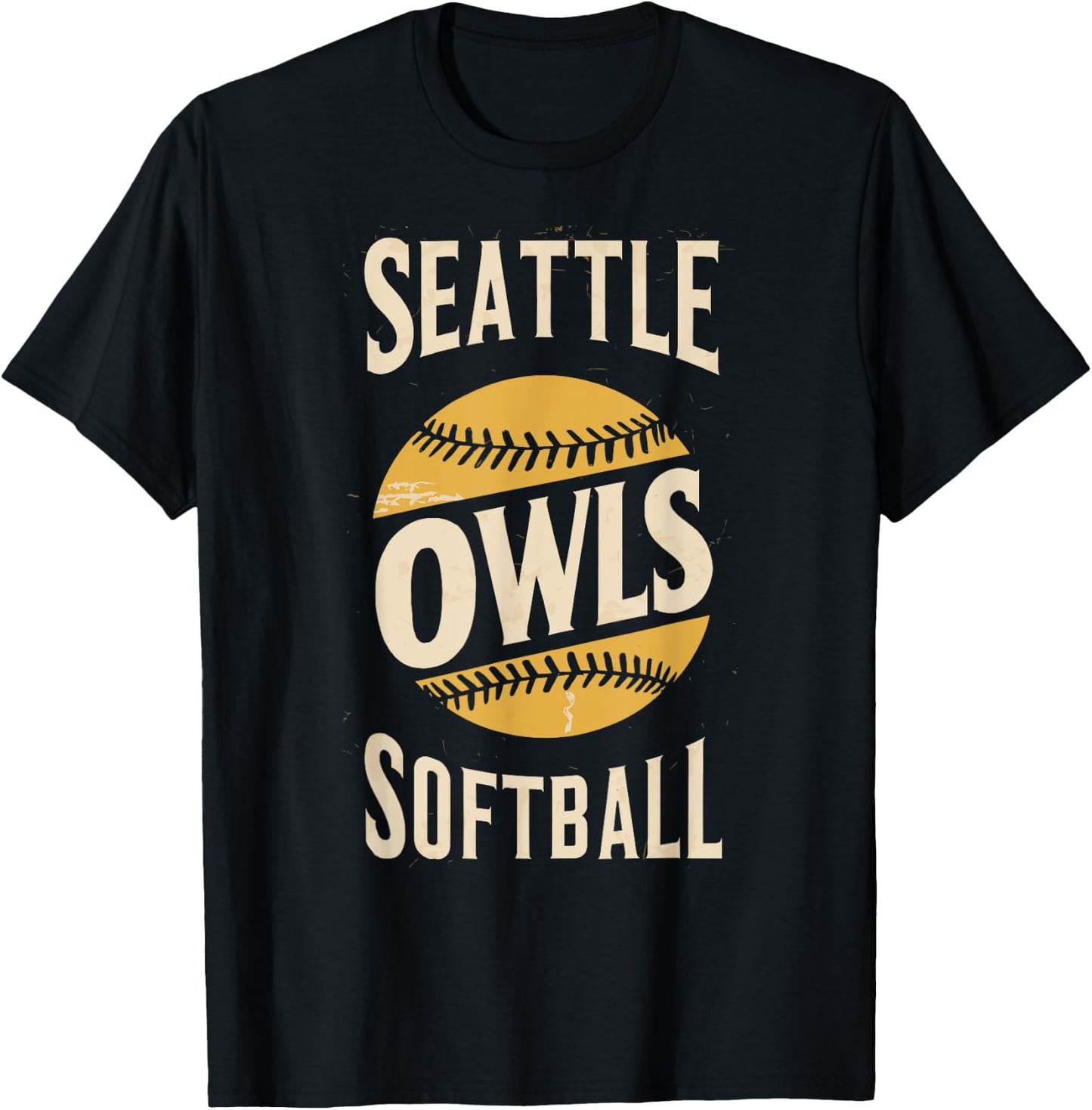 BLACK HISTORY | Owls Seattle Softball T-Shirt - T-Shirt | Black