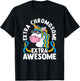 Extra Chromosome Extra Awesome Unicorn Down Syndrome T-Shirt - T-Shirt | Black