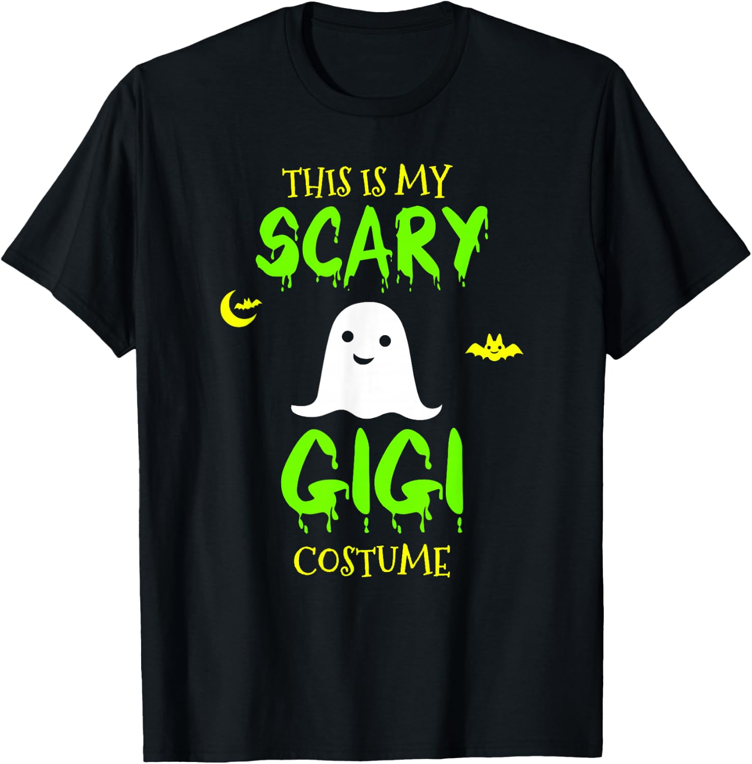 This Is My Scary Gigi Costume Halloween Lazy Easy T-Shirt - T-Shirt | Black