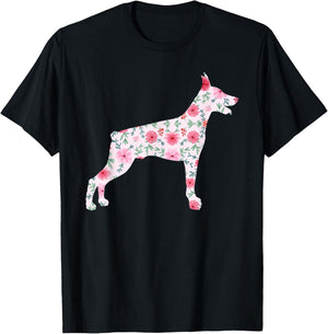 Cool Doberman Design Women Kids Doberman Pinscher T-Shirt - T-Shirt | Black