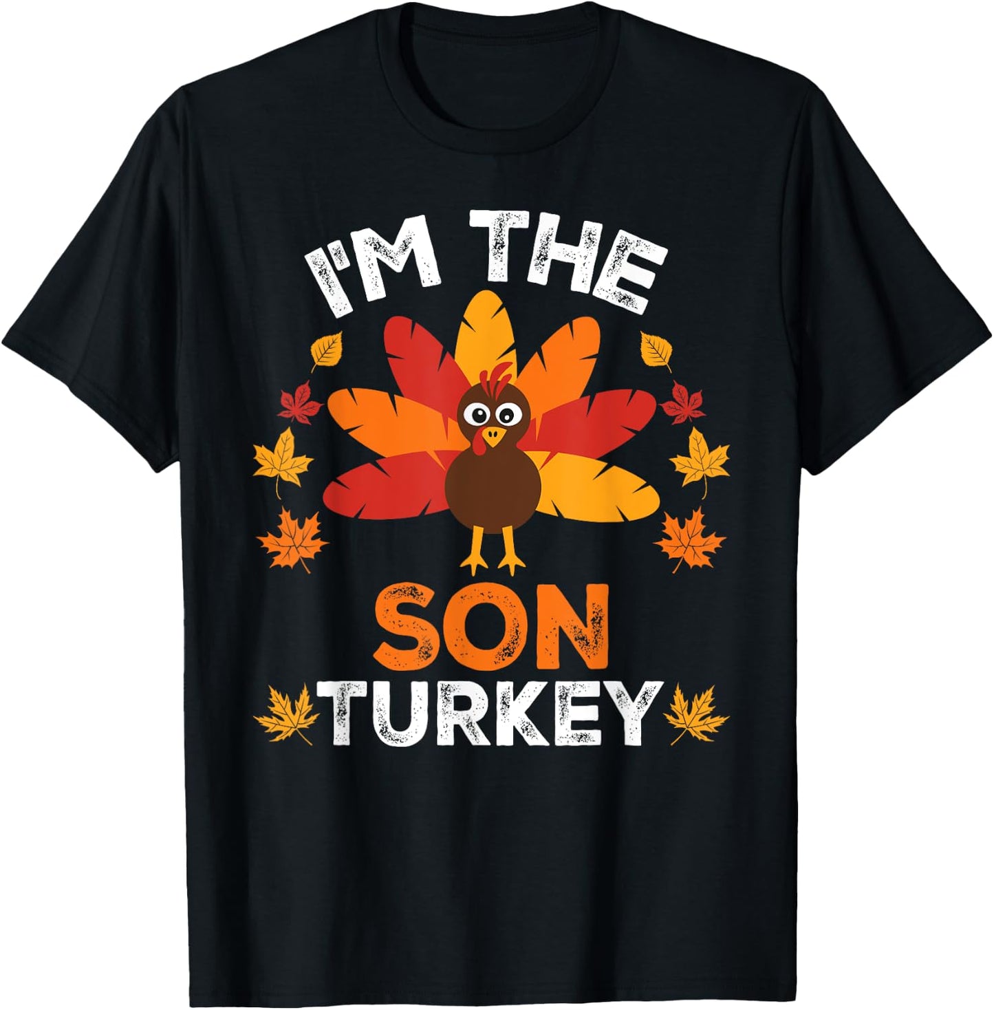 Matching Thanksgiving Thankful Gifts by T&T - Adults & Kids - Black - Small - Short Sleeve - Classic Fit - Fun, Festive, Modern - Thanksgiving Family Matching T-Shirt - T-Shirt | Black