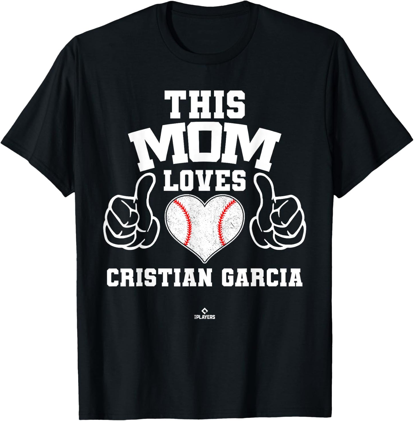 This Mom Loves Cristian Garcia Prospect Baseball Fan Gear T-Shirt - T-Shirt | Black