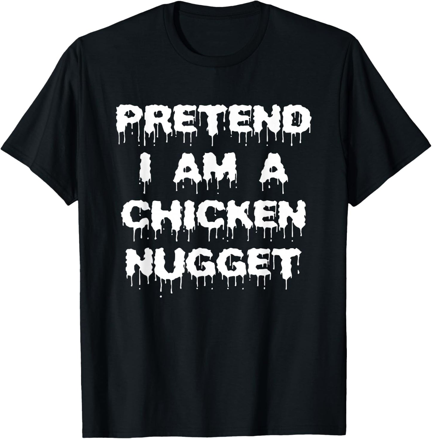 Pretend I'm A Chicken Nugget Kids Simple Halloween Costume T-Shirt - T-Shirt | Black