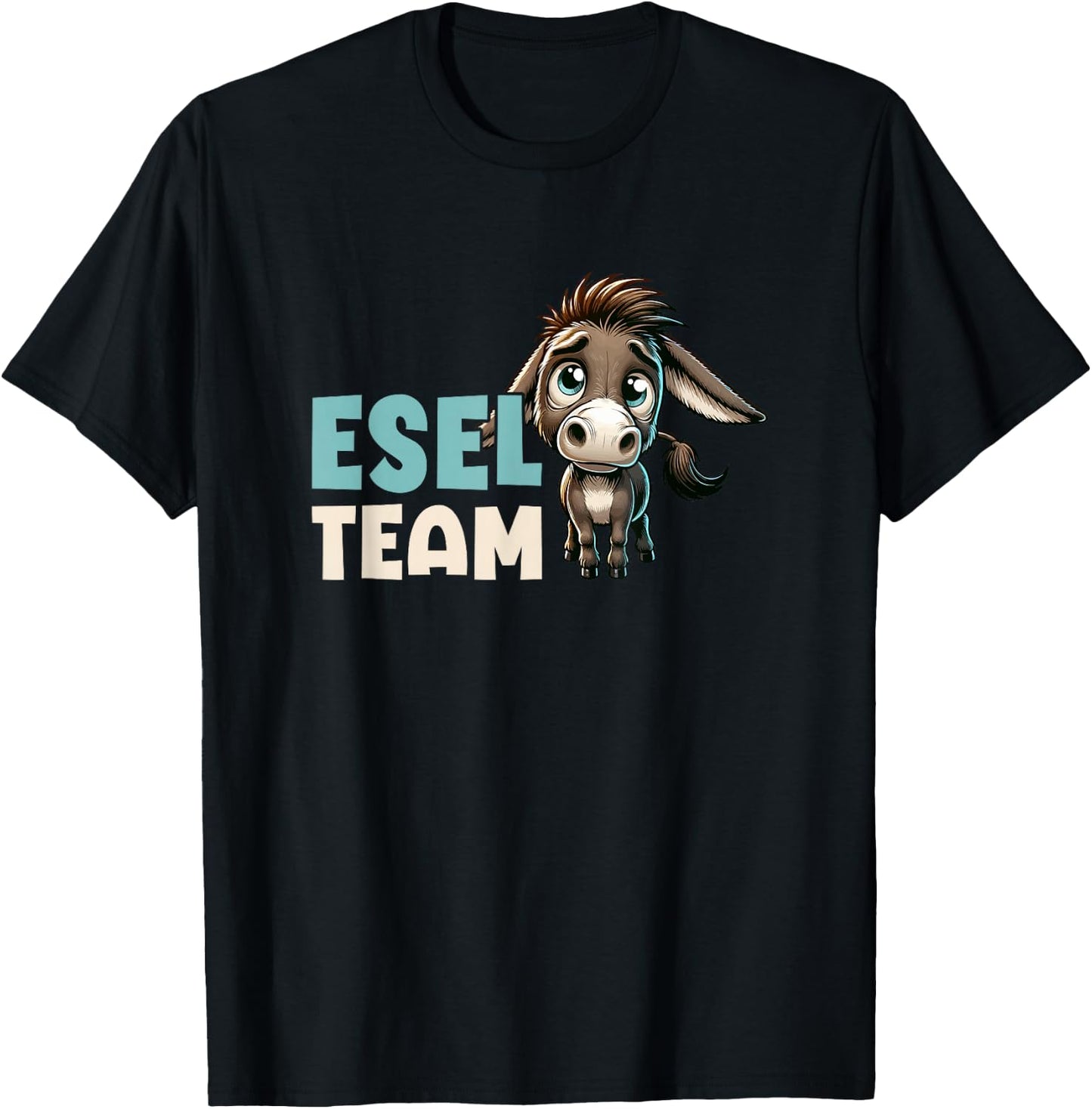 Donkey Team Donkey Farm Agriculture House Donkey T-Shirt - T-Shirt | Black