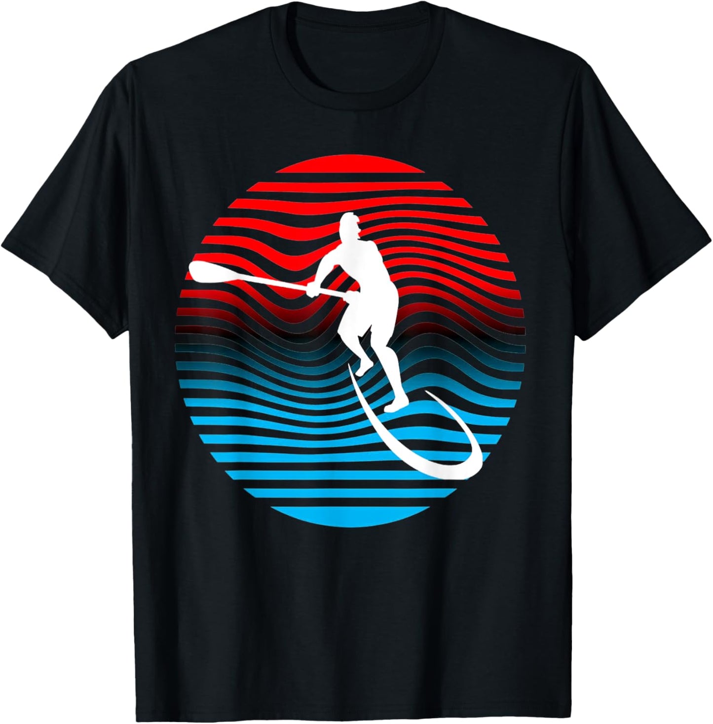 SUP Stand Up Paddle Boarding Surf Board Surfing T-Shirt - T-Shirt | Black