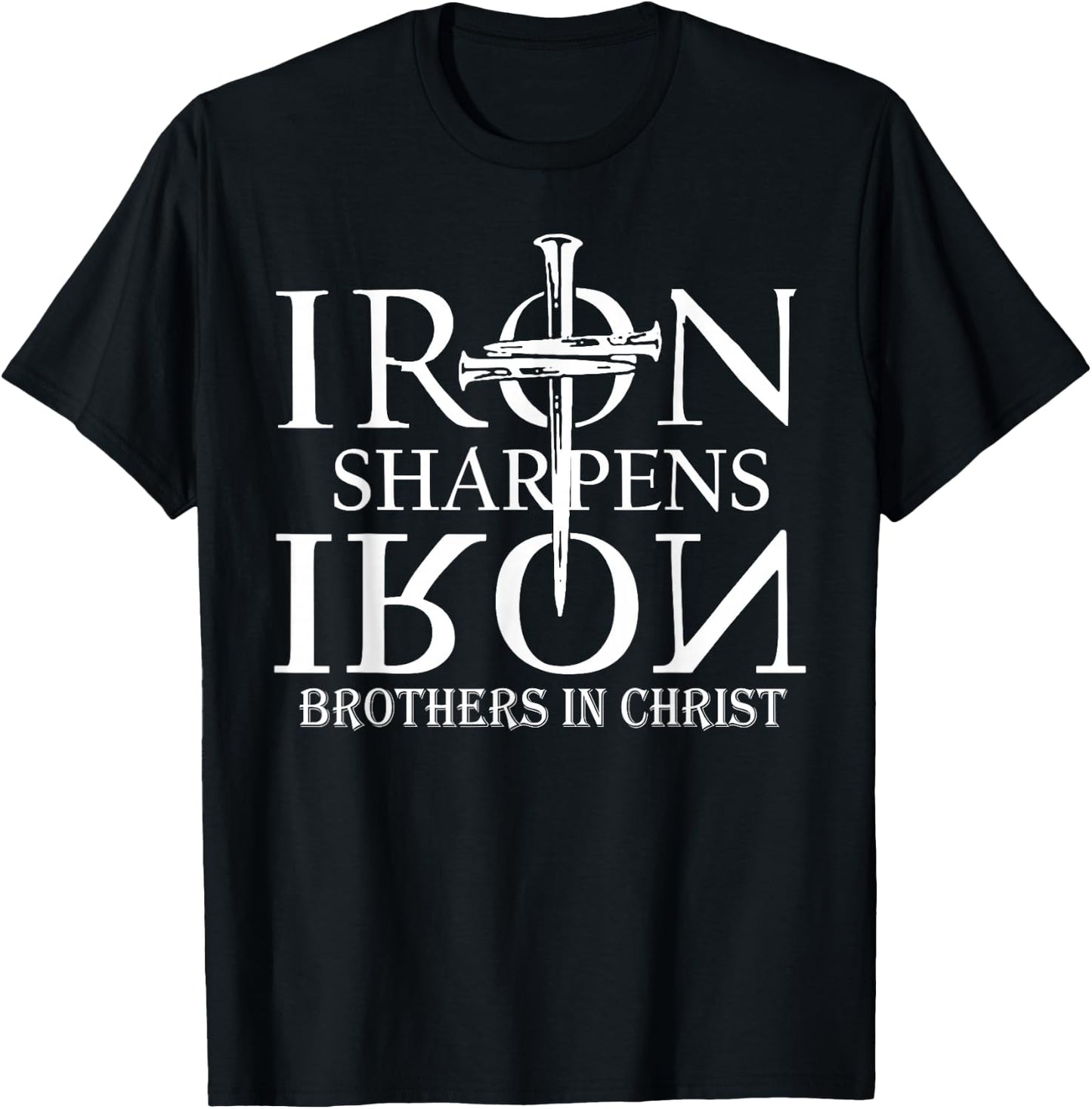 Eisen schärft Iron Brothers In Christ T-Shirt - T-Shirt | Black