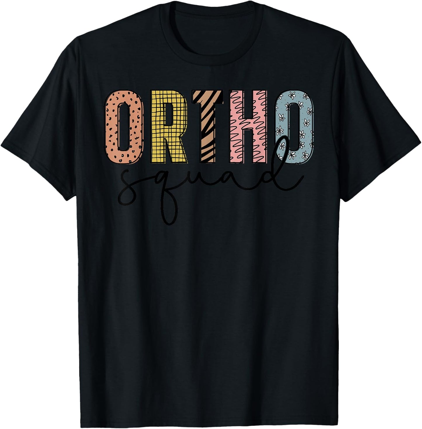 Ortho Squad - Orthopedics Nurse Doctor Assistant Medical T-Shirt - T-Shirt | Black