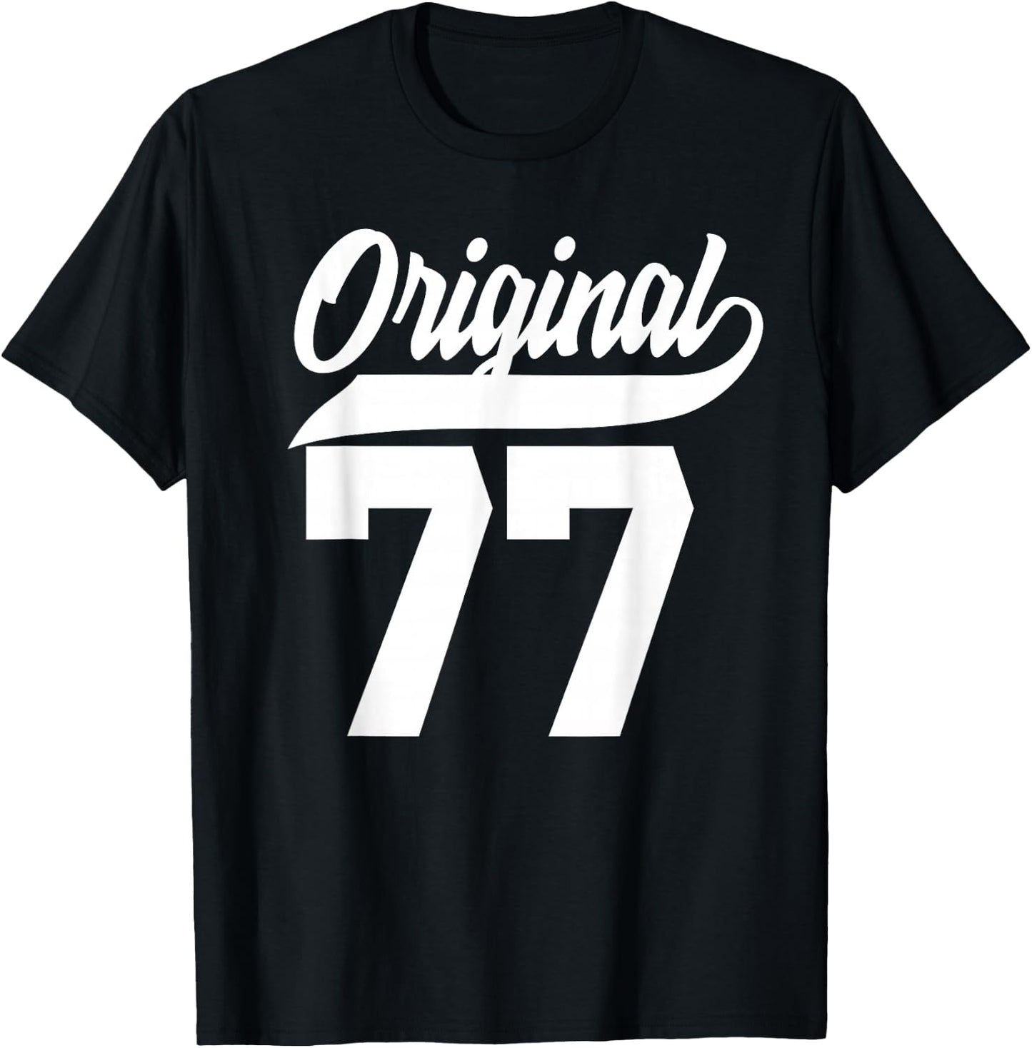 48th Birthday Gift Man Woman Original Vintage Born 1977 T-Shirt - T-Shirt | Black