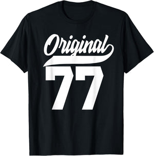 48th Birthday Gift Man Woman Original Vintage Born 1977 T-Shirt - T-Shirt | Black