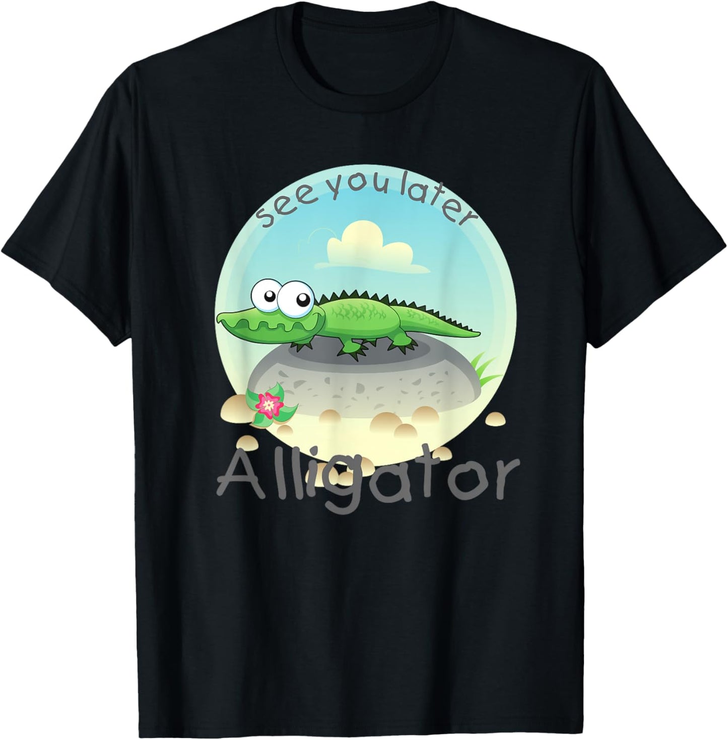 Florida Alligator see you later Crocodile Gator kids T-Shirt - T-Shirt | Black