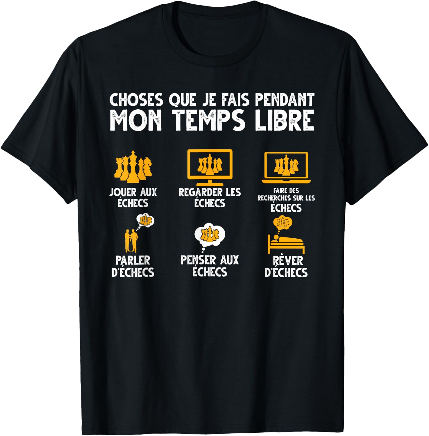 Play Chess Watch Chess , Black, S T-Shirt - T-Shirt | Black