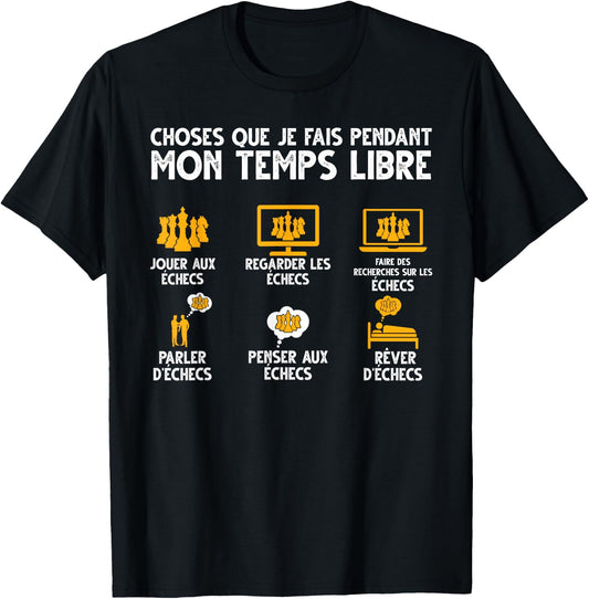 Play Chess Watch Chess , Black, S T-Shirt - T-Shirt | Black