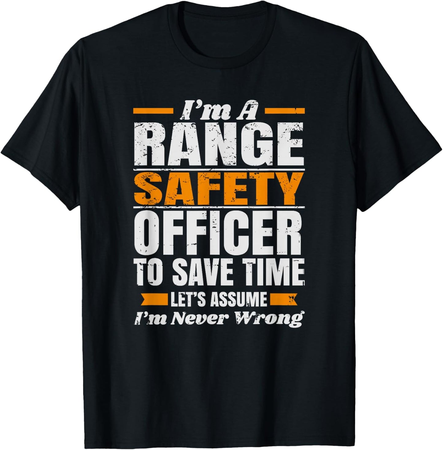 Funny Range Safety Officer RSO Shooting Guard T-Shirt - T-Shirt | Black