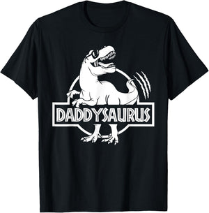 Daddysaurus T Rex Dinosaur Mama Saurus Family Matching T-Shirt - T-Shirt | Black