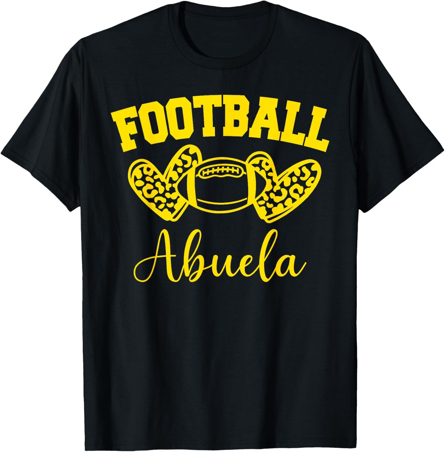 American Football Abuela Football Family Matching T-Shirt - T-Shirt | Black