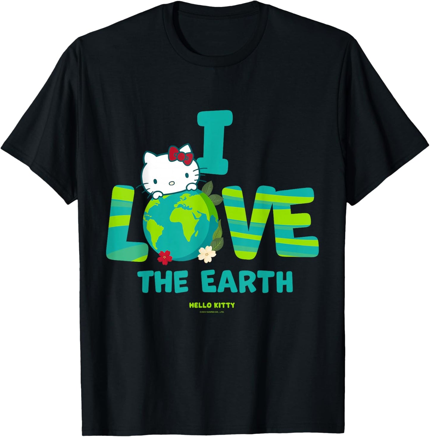 I love the earth - Hello Kitty and Friends T-Shirt - T-Shirt | Black