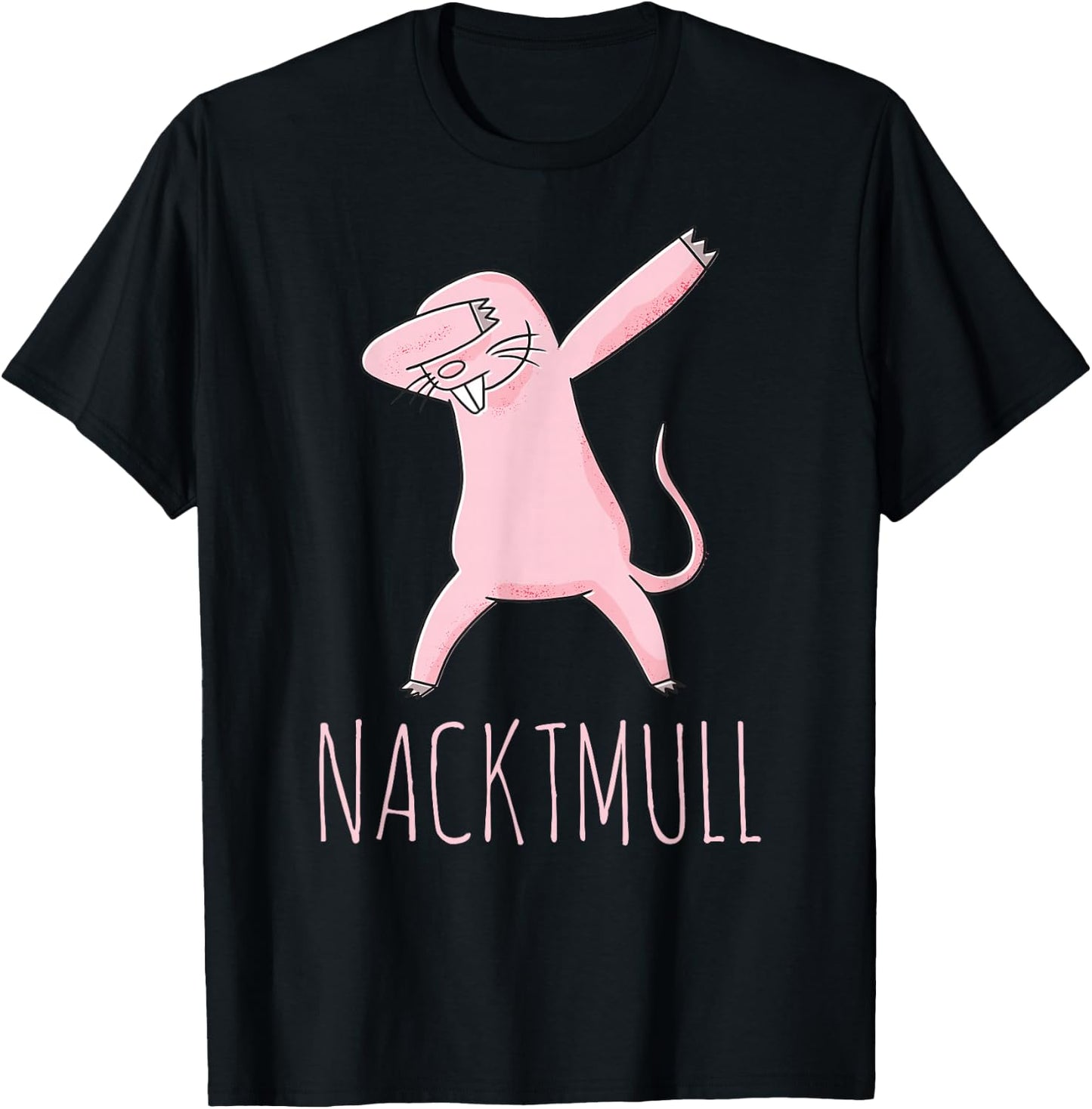 Nacktmull | Funny Ratte Shirt | Tier Nagetier Spruch T-Shirt - T-Shirt | Black