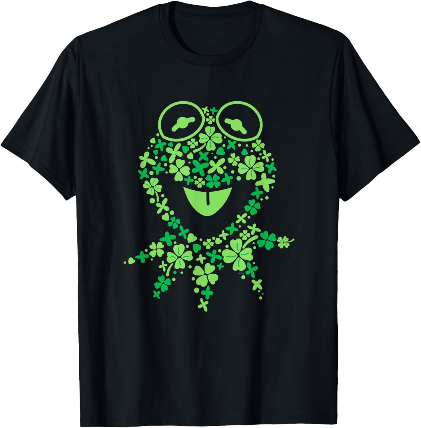 Disney Muppets Kermit the Frog in Clovers St Patrick’s Day T-Shirt - T-Shirt | Black