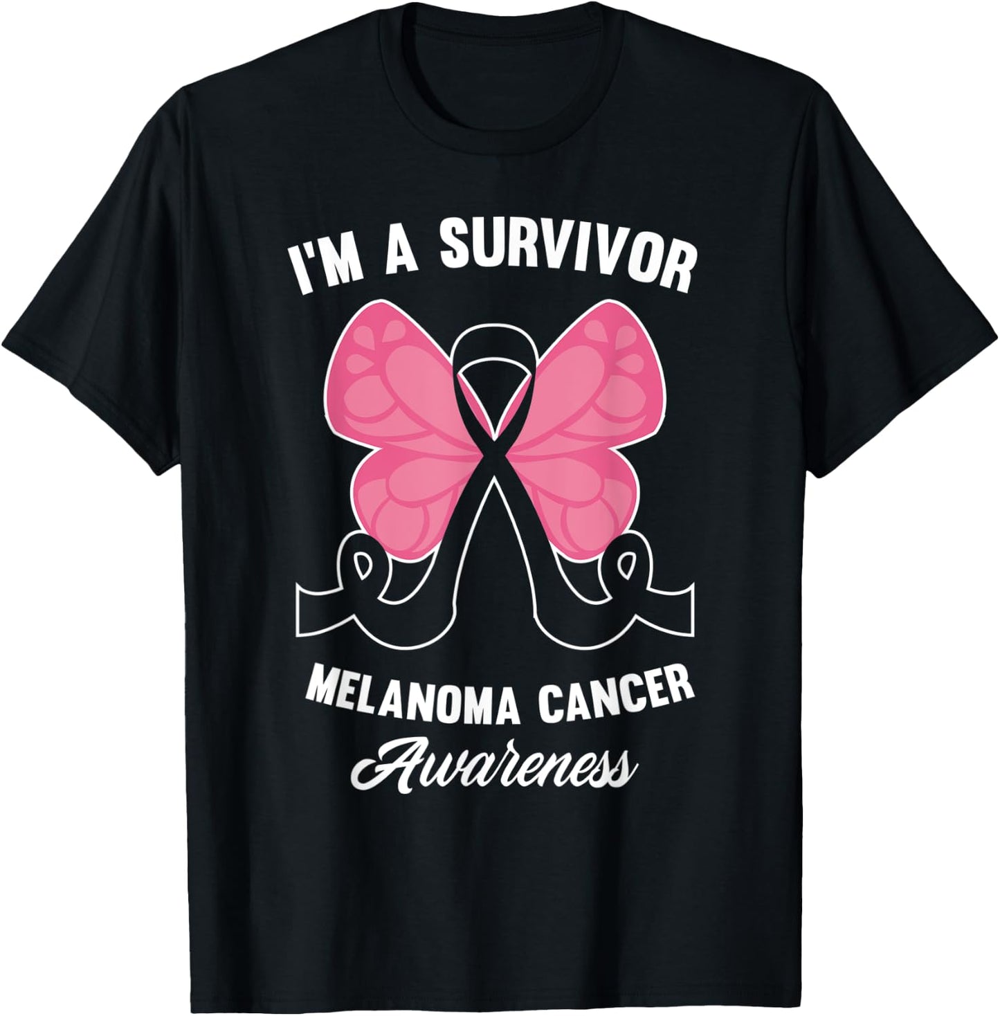 Melanoma Cancer Survivor Skin Cancer Melanoma Awareness T-Shirt - T-Shirt | Black