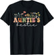 Wildflowers Auntie's Bestie Fun, Cute Best Friend Auntie T-Shirt - T-Shirt | Black
