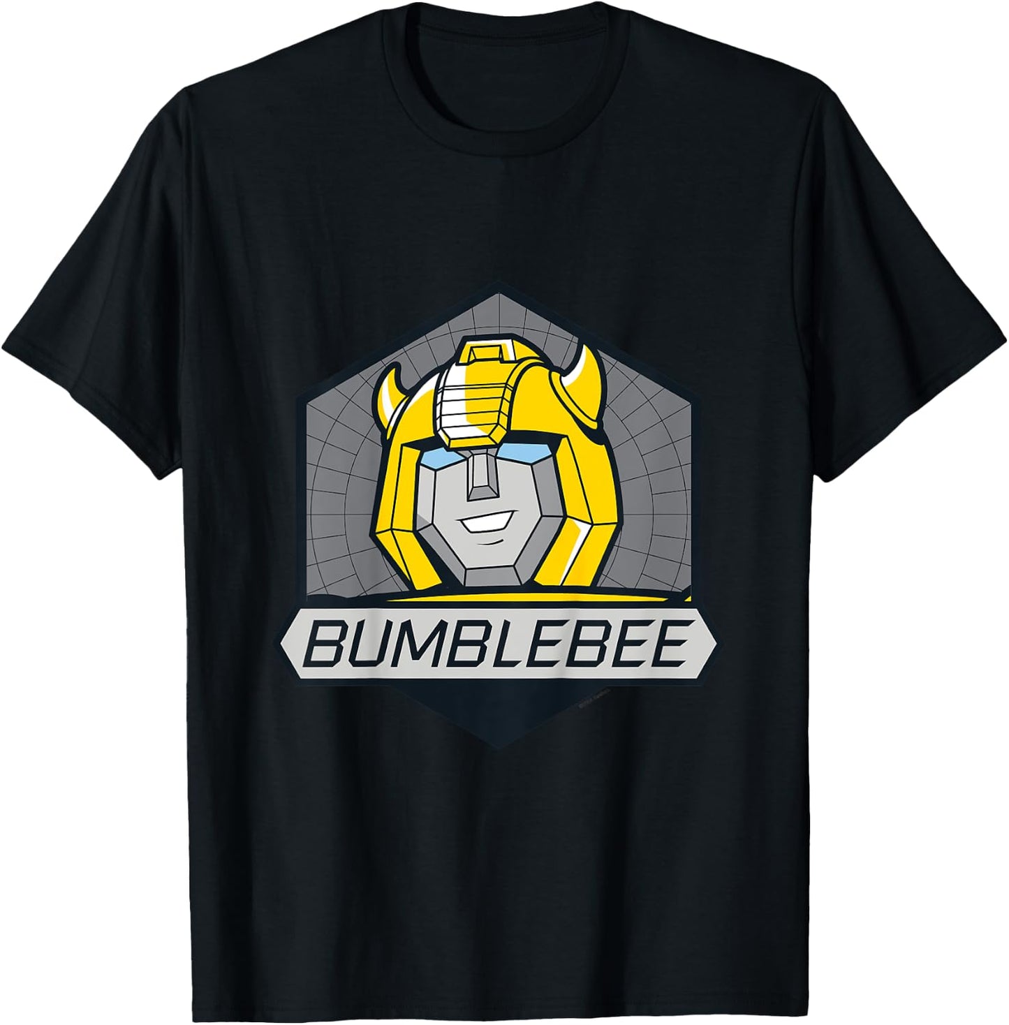 Children's Retro Badge Transformers Bumblebee Kids , Blue, 2 T-Shirt - T-Shirt | Black
