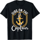 Boating Boat Owner Dibs On The Captain Pontoon Cruise Lovers T-Shirt - T-Shirt | Black