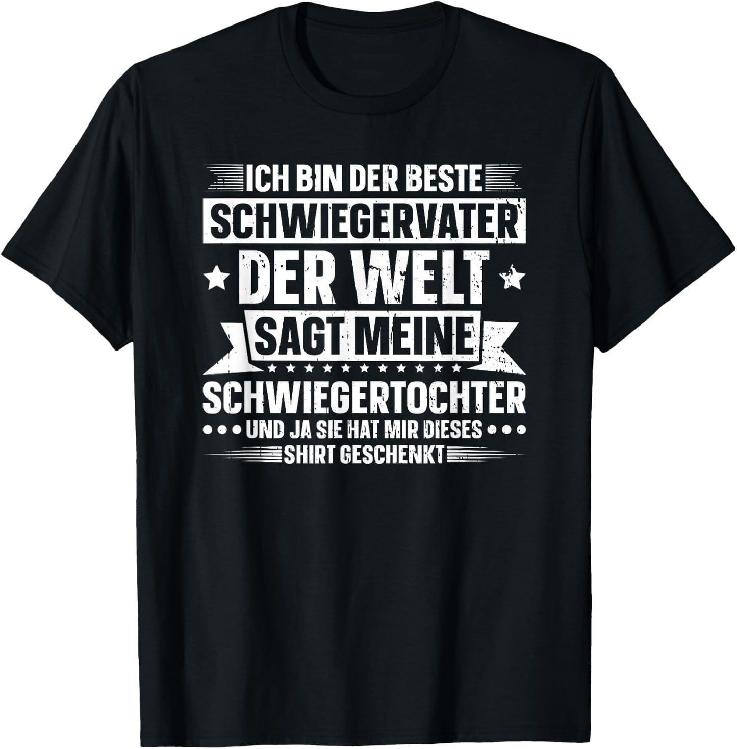 Dad in Law Gift Best Father-in-Law , black T-Shirt - T-Shirt | Black